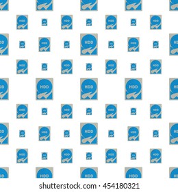 Seamless pattern of HDD blue-gray color. Vector EPS 10.