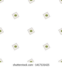 Seamless pattern with healing herbs on white background.  Vector illustration for design, web, wrapping paper, fabric, wallpaper.