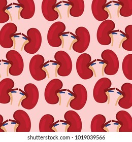 seamless pattern healthy care world kideny day