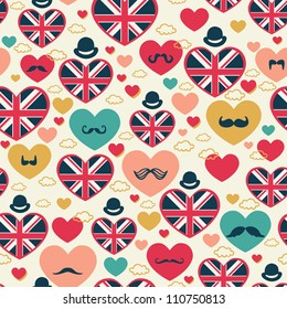 Seamless pattern of heart