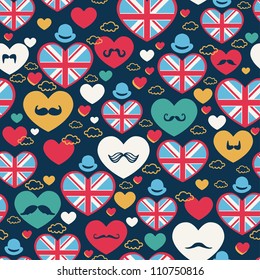 Seamless pattern of heart