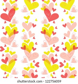 seamless pattern of heart