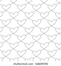 Seamless pattern with heart