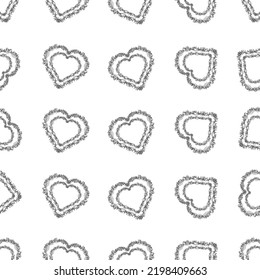 Seamless pattern of heart design.