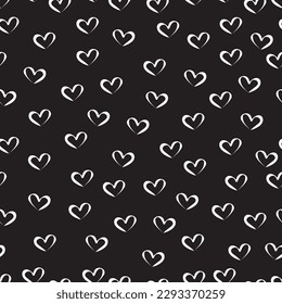 Seamless pattern of heart design.