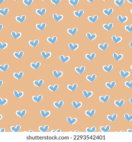 Seamless pattern of heart design.