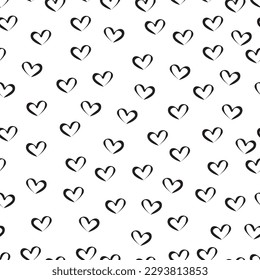 Seamless pattern of heart design.