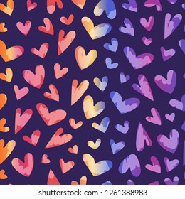 Seamless pattern with heart for the Happy Valentine's Day. For holidays greeting cards,banners,wallpapers and craft paper.Vector illustration