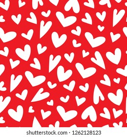 Seamless pattern with heart for the Happy Valentine's Day. For holidays greeting cards,banners,wallpapers and craft paper.Vector illustration