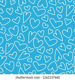 Seamless pattern with heart for the Happy Valentine's Day. For holidays greeting cards,banners,wallpapers and craft paper.Vector illustration