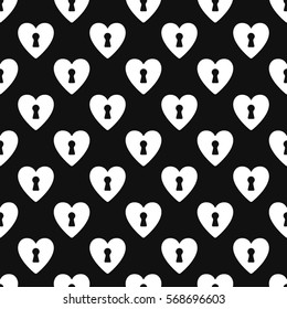 Seamless pattern with heart icon