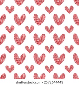 Seamless pattern with heart love, Valentine seamless pattern wallpaper, vector decorative background for your design , wrapping paper, fabric pattern