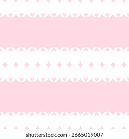 Seamless Pattern Heart on a Pink Background.