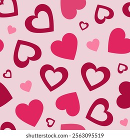 Seamless pattern with heart perfect for romantic occasions and celebrations,