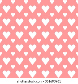 Seamless pattern of heart shape in Pastel tone, Concept for Love in Valentine wallpaper