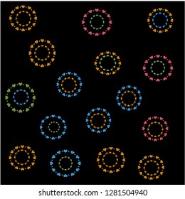 Seamless pattern with heart shapes vector illustration for valentines day creation background 