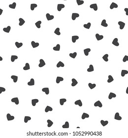 Seamless pattern with heart. Seamless pattern with stars for web, print, wallpaper, fashion fabric, textile design, background for invitation card or holiday decor.