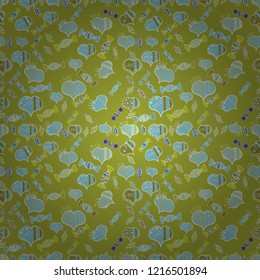Seamless pattern Heart Valentine card love hearts. Couple romantic love heart. Vector illustration. Sketch designed loves heart. Graphic hearts love on yellow, neutral and blue colors.