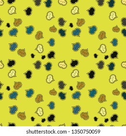Seamless pattern Heart Valentine card love hearts. Graphic hearts love on yellow, black and gray colors. Sketch designed loves heart. Couple romantic love heart. Vector illustration.