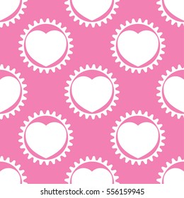 Seamless pattern with heart. vector background. Holiday texture. pattern for Happy Valentine's Day 