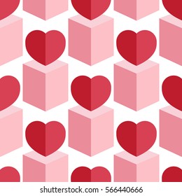 Seamless pattern with heart. vector background. Holiday texture. pattern for Happy Valentine's Day 