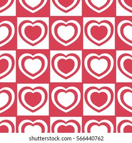 Seamless pattern with heart. vector background. Holiday texture. pattern for Happy Valentine's Day 