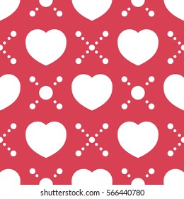 Seamless pattern with heart. vector background. Holiday texture. pattern for Happy Valentine's Day 