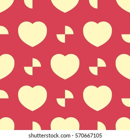 Seamless pattern with heart. vector background. Holiday texture. pattern for Happy Valentine's Day 