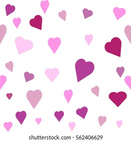 Seamless  pattern with heart. Vector endless background 
for cards for Valentine's Day or other celebrations.