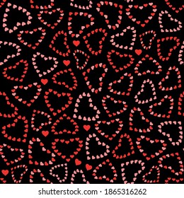 Seamless pattern with heart. Vector illustration.