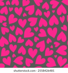Seamless pattern with heart. Vector illustration.