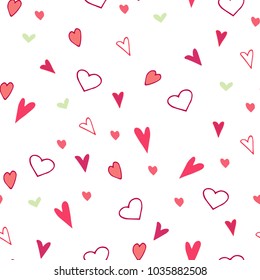 seamless pattern hearts