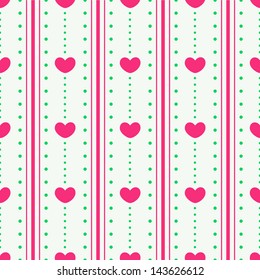 seamless pattern with hearts