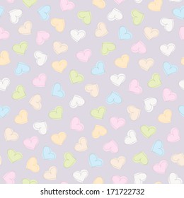 seamless pattern with hearts