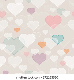 seamless pattern with hearts