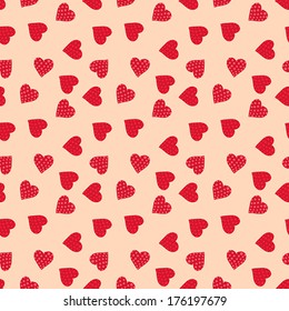 seamless pattern with hearts