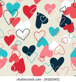 seamless pattern with hearts