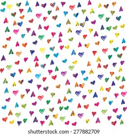 seamless pattern with hearts