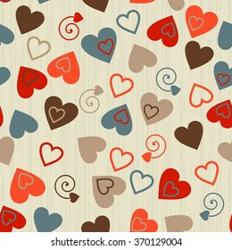 seamless pattern with hearts