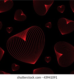 seamless pattern with hearts