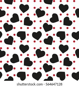 seamless pattern with hearts