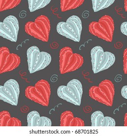 seamless pattern with hearts