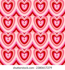 seamless pattern with hearts background
