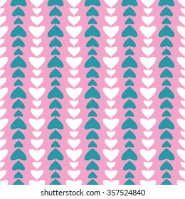 Seamless pattern with hearts. Background with hearts for Valentine's Day