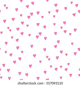 Seamless pattern with hearts. Background for your design.