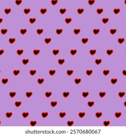 Seamless pattern with hearts. Beautiful heart background for valentine festival. Backdrop wallpaper concept. Geometry shape abstract tie-dye wallpaper. Print and screen paper.
