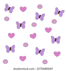 Seamless pattern with hearts. Beautiful heart background for valentine festival. Backdrop wallpaper concept. Geometry shape abstract tie-dye wallpaper. Print and screen paper.