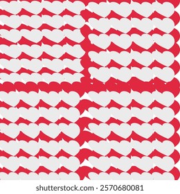 Seamless pattern with hearts. Beautiful heart background for valentine festival. Backdrop wallpaper concept. Geometry shape abstract tie-dye wallpaper. Print and screen paper.