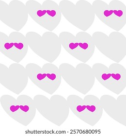 Seamless pattern with hearts. Beautiful heart background for valentine festival. Backdrop wallpaper concept. Geometry shape abstract tie-dye wallpaper. Print and screen paper.