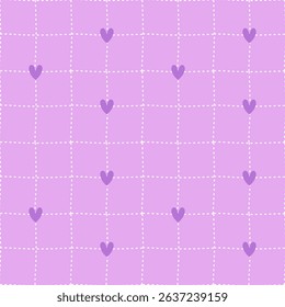 seamless pattern with hearts cute background 
